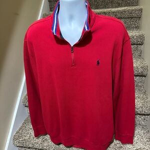 Classic *POLO by Ralph Lauren* soft 1/4 zip men’s casual pullover sweater - XXL